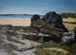 Chausey, le rocher noir - 20x15cm