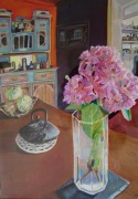 Le bouquet d'hortensias, 30 x 40 cm (collection privée)