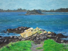 La pointe de Brouel, Arz - 20x15cm (Collection privée)